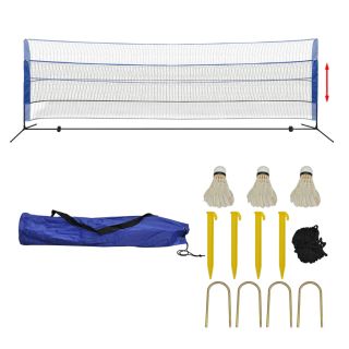 sulgpallivõrk sulgpallidega 500 x 155 cm