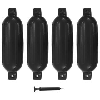 paadi kaitseraud 4 tk, must, 58,5 x 16,5, PVC