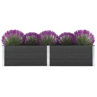 aia taimelava 250 x 50 x 54 cm, puidu-plasti segu, hall