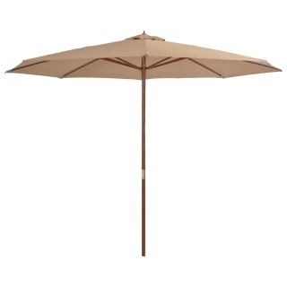 päikesevari puust postiga 350 cm, pruunikashall