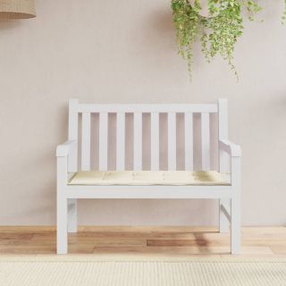 подушка для сиденья садовой скамейки, кремовая, 120x50x3 см, ткань оксфорд