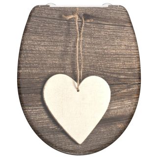 Туалетный столик SCHÜTTE из дюропласта, с доводчиками, рисунок WOOD HEART