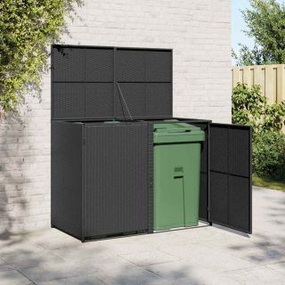 Сарай из полираттана на два контейнера 148 x 80 x 111 см