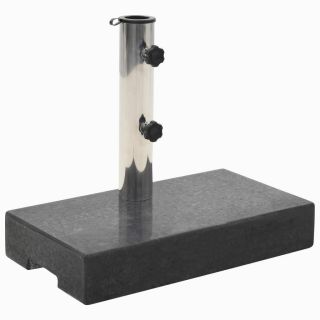 päevavarju alus, graniidist, 25 kg, ristkülikukujuline, must