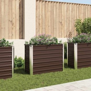 aia taimelava pruun 100 x 40 x 77 cm tsingitud teras