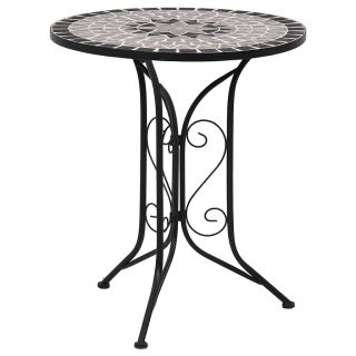 mosaiikplaadiga bistroolaud, hall, 60 cm, keraamiline