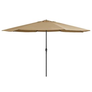 aia päikesevari metallpostiga 390 cm, pruunikashall