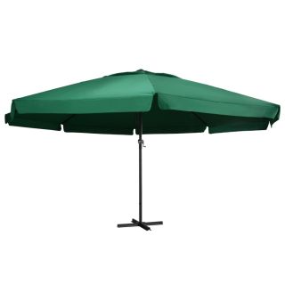 aia päikesevari alumiiniumpostiga, 600 cm, roheline