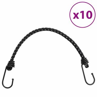 bungee nöör helkurribade ja konksudega 10 tk, 46 cm
