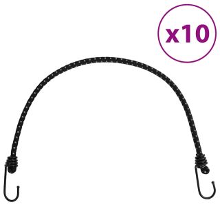 bungee nöör helkurribade ja konksudega 10 tk, 59 cm