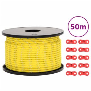 telgi nöör helkuri ja kinnitusaasadega, 50 m 5 mm