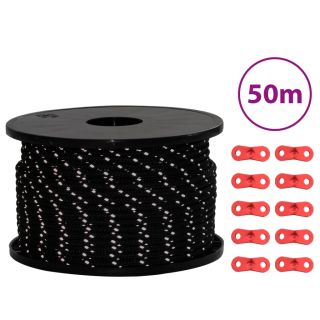 telgi nöör helkuri ja kinnitusaasadega, 50 m 5 mm