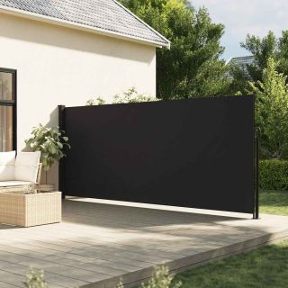 lahtitõmmatav külgsein, must, 180 x 300 cm