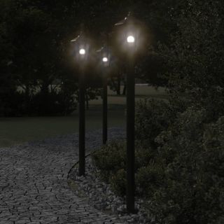 õue lambipost, must, 120 cm, roostevaba teras