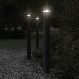 aia lambipost, must, 110 cm, alumiinium