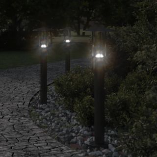 õue lambipost, must, 60 cm, roostevaba teras