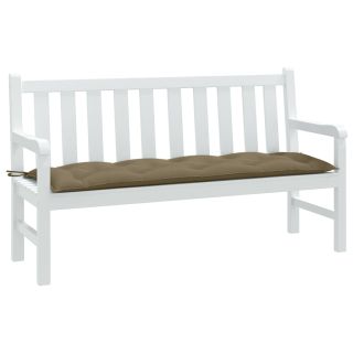 подушка для сиденья садовой скамейки, коричневато-серая, 150 x 50 x 7 см, ткань