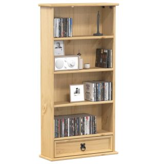 Шкаф для CD Corona, 52 x 17,5 x 103 см, сосна