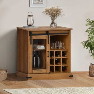 puhvetkapp HALDEN lükanduksega 80x40x80 cm täispuidust