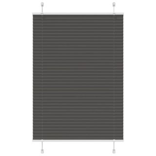плиссированная штора черная 85x150 см ширина ткани 84,4 см полиэстер
