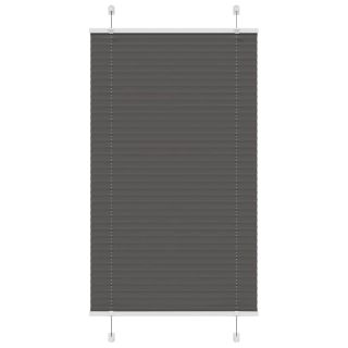 plisseeritud ruloo must 75x100 cm kanga laius 74,4 cm polüester