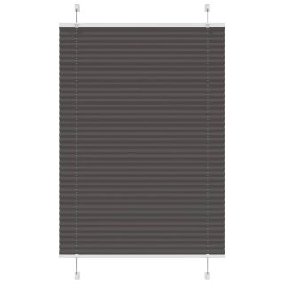 плиссированная штора черная 100x100 см ширина ткани 99,4 см полиэстер
