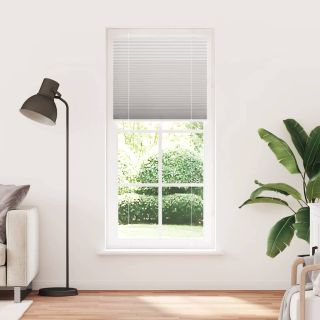 штора плиссе светло-серая 85x200 см ширина ткани 84,4 см