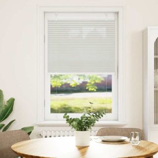 plisseeritud ruloo helehall 75x150 cm kanga laius 74,4 cm