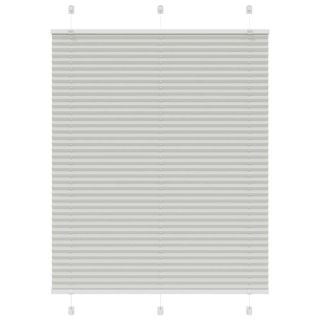 plisseeritud ruloo helehall 105x100 cm kanga laius 104,4 cm