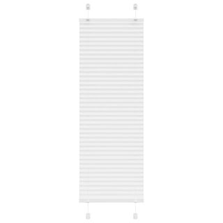 плиссированная штора белая 45x100 см ширина ткани 44,4 см