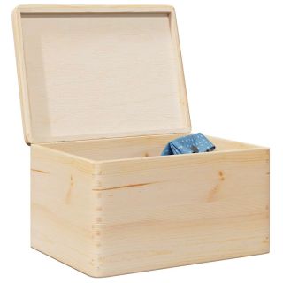 Puidust kast kaanega 40x30x23 cm täispuit männipuit