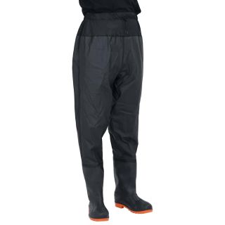 waist waders koos saabastega, must, suurus 44