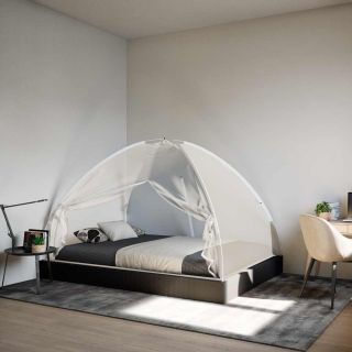 москитная сетка Монголия с дверцами 220 ячеек белая 200x120x130 см