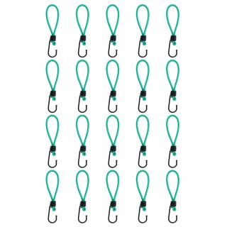 bungee nöörid konksuga 20 tk, 15 cm
