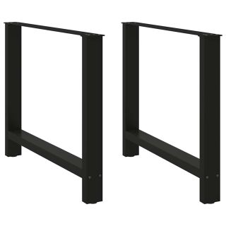söögilaua jalad, mustad, 2 tk, 100 x (72–73) cm, terasest
