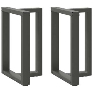 Ножки обеденного стола Т-образные, 2 шт, антрацит, 50x35x(72-73) см