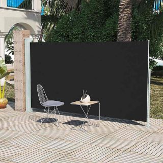 terrassi külgsein, 160 x 300 cm, must
