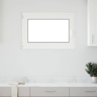 keldriaken RISOR 90 x 70 cm, kallutatav ja pöördavatav, DIN, vasakpoolne, valge