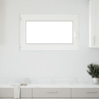 keldriaken RISOR 100 x 50 cm, kallutatav ja pöördavatav, DIN, vasakpoolne, valge