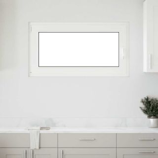keldriaken RISOR 110 x 70 cm, kallutatav ja pöördavatav, DIN, vasakpoolne, valge