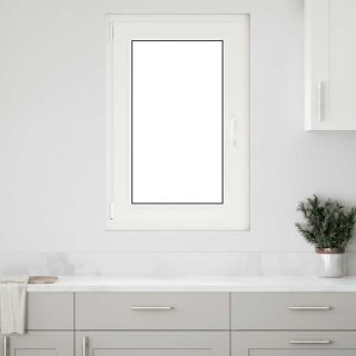 keldriaken RISOR 60 x 100 cm, kallutatav ja pöördavatav, DIN, vasakpoolne, valge