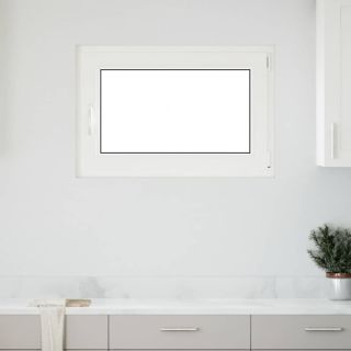 keldriaken RISOR 90 x 50 cm, kallutatav ja pöördavatav, DIN, parempoolne, valge