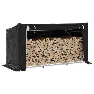 Подставка для дров с чехлом от дождя, 200,5x80,5x110,5 см