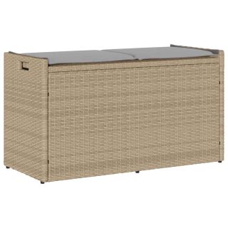 välihoiupink padjaga beež 100 cm polürotangist
