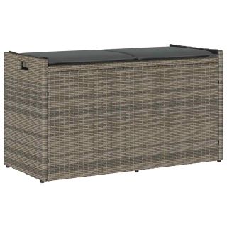 välihoiupink padjaga hall, 100 cm polürotangist