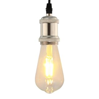 Lambihoidjad 2 tk Satin Nickel E27