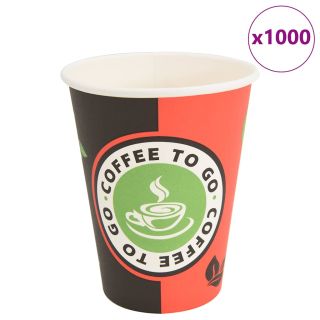 paberist kohvitassid 1000 tk 12 untsi 300 ml punane ja must