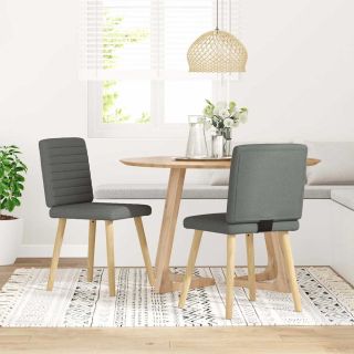söögitoolid 2 tk, tumehall, kangas