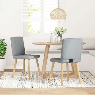 söögitoolid 2 tk, helehall, kangas