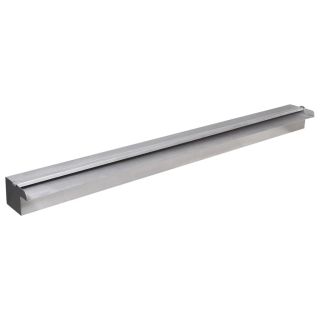 Ristkülikukujuline basseini purskkaev LED-idega roostevabast terasest 90 cm